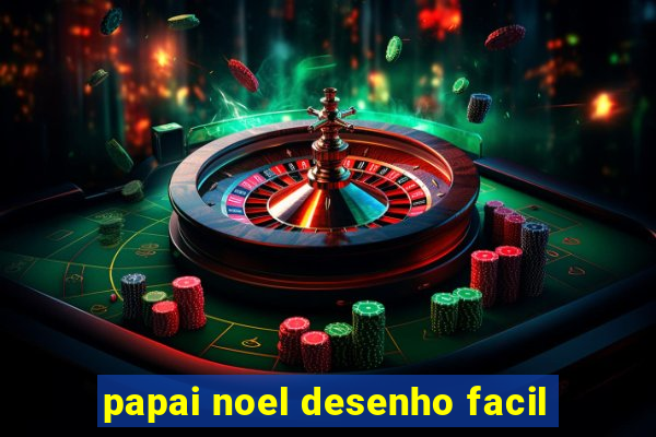 papai noel desenho facil